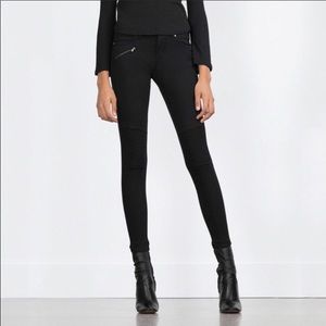 Zara Power Stretch Biker Trousers